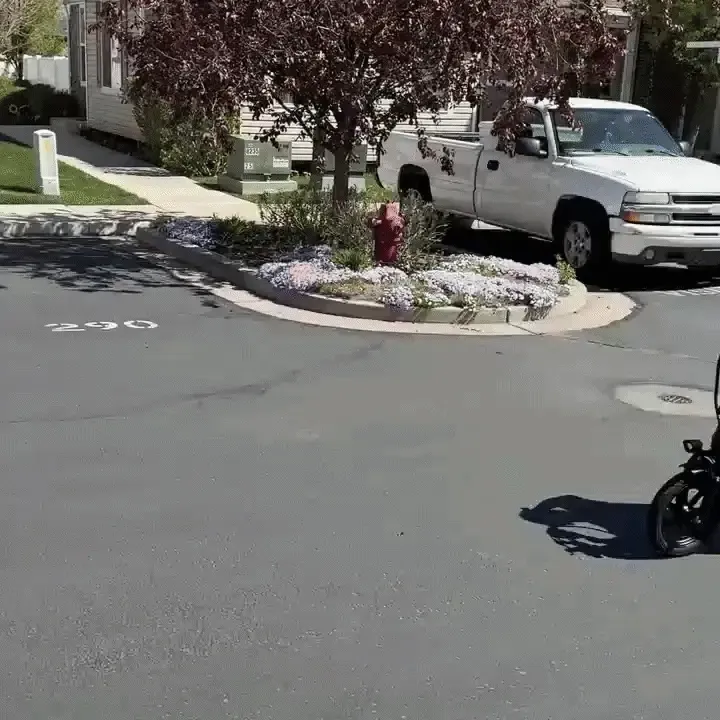 Foldable electric commuter scooter with padded seat