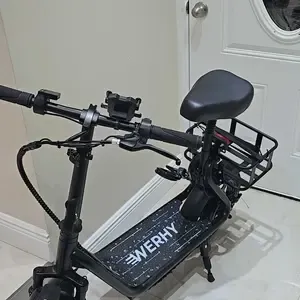 Two electric scooters for couple