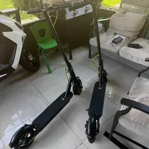 Electric scooter in the car trunk