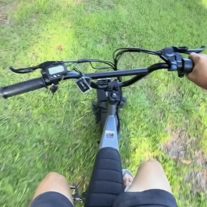 E-bike headlight close-up